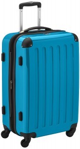 Plus facilement valise-Coquille dure bagages vol soleil Santorin Noir-Orange taille XL 